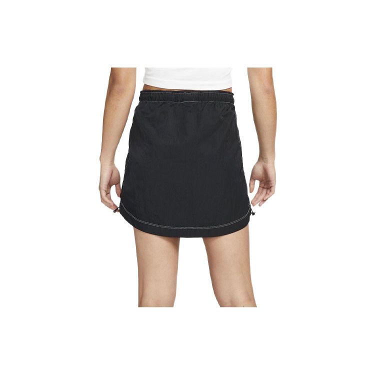 Nike Логотип тканый с высокой талией дышащий А-силуэт удобная повседневная юбка женские — фото 3