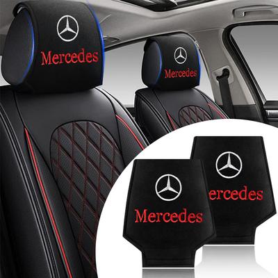 Autositz Kopfstützenbezug Kopfkissen Staubdicht Styling Für Mercedes Benz AMG W212 W205 W246 W177 W176 W213 GLC GLE GLS ML Willkommen Laser Projektionslampe
