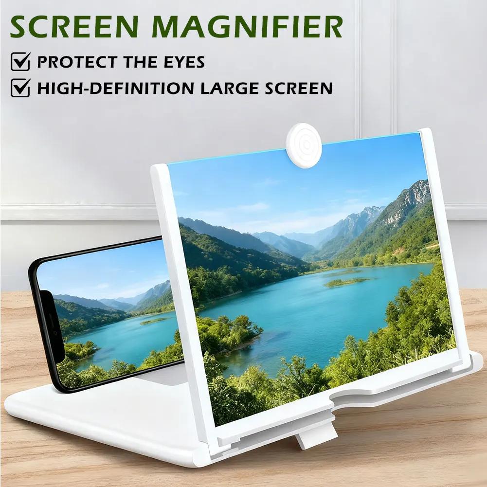 12/10 Inch HD Mobile Phone Display Expander Accessories Foldable Smartphone Screen Amplifier Portable Magnifier Stand Bracket