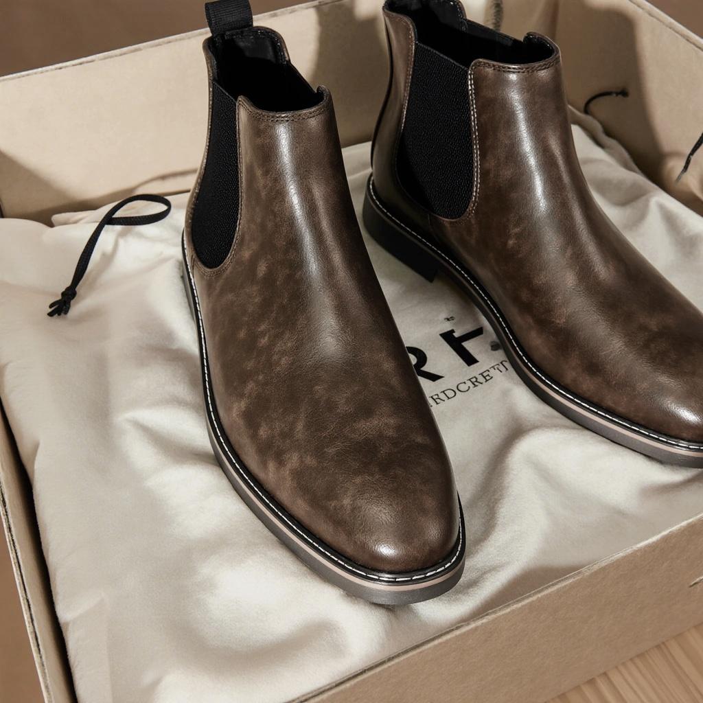 Boots Men Brand Retro Comfortable Casual Fashion 2026 Boots Leather