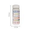 50 PCS Swimming Pool 5 In Water Quality Test Strips Multifunctional Swimming Pool Testing Strip Kit for Residual