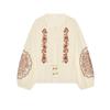 Summer New Product Women's Clothes French Vintage Style Loose with Accessories Embroidered Crew Neck Long Sleeves Shirt 7200039