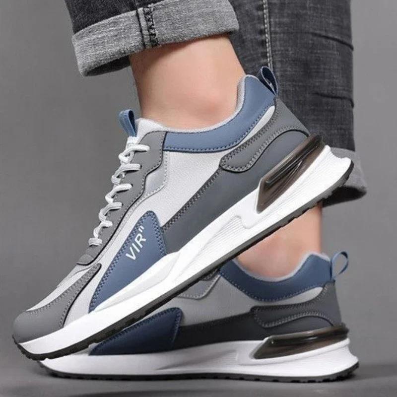 High Quality Men's Sneakers PU Leather Deodorant Soft Sole Men Casual Shoes New Comfortable Wear-resistant Man Vulcanized Shoes