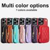 Zipper Cards Solt Leather Wallet Crossbody Lanyard Case For iPhone 16 Pro Max 14 15 13 12 11 14Plus Pocket Bag Hand Strap Cover