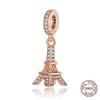 Copper Metal Eiffel Tower Pendant Bead Component Lighthouse Plane Pendant Bead Component Charm Bead Components Compatible With Authentic Original