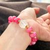Vintage Ruby Quartz Rock Natural White Crystal Bracelet Bracelet