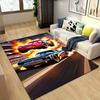 1pc Cars Pattern Area Rug Soft Flannel Floor Mat for Living Room,Office,Bedroom and Carpet