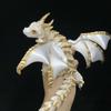 32cm 3D Printed Articulated Double‑Horned Dragon With Wings Fidget Model