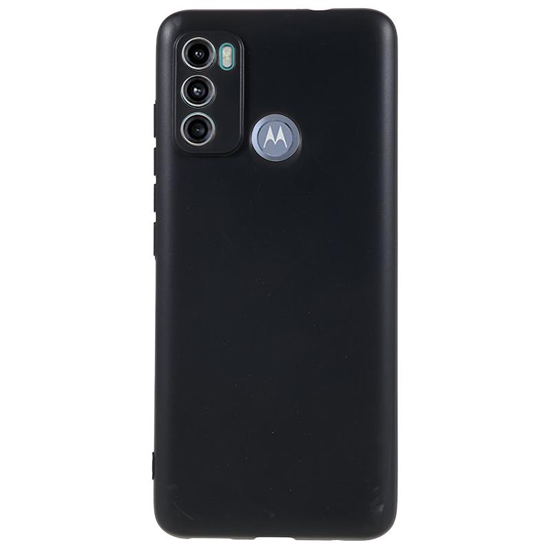 

Матовый ТПУ чехол для телефона Motorola Moto G60, Ударопрочный чехол для задней панели мобильного телефона Black