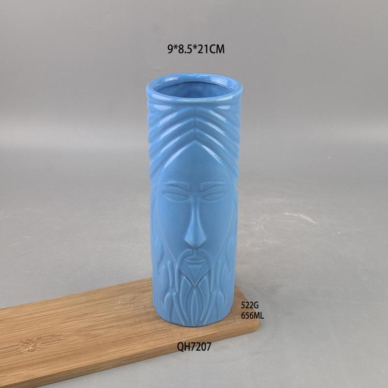 

Tiki Cup Bar Hawaiian Cocktail Cup Tiki Cup Creative Cup Ceramic Cup Zombie Cup Ceramic 601-700ml