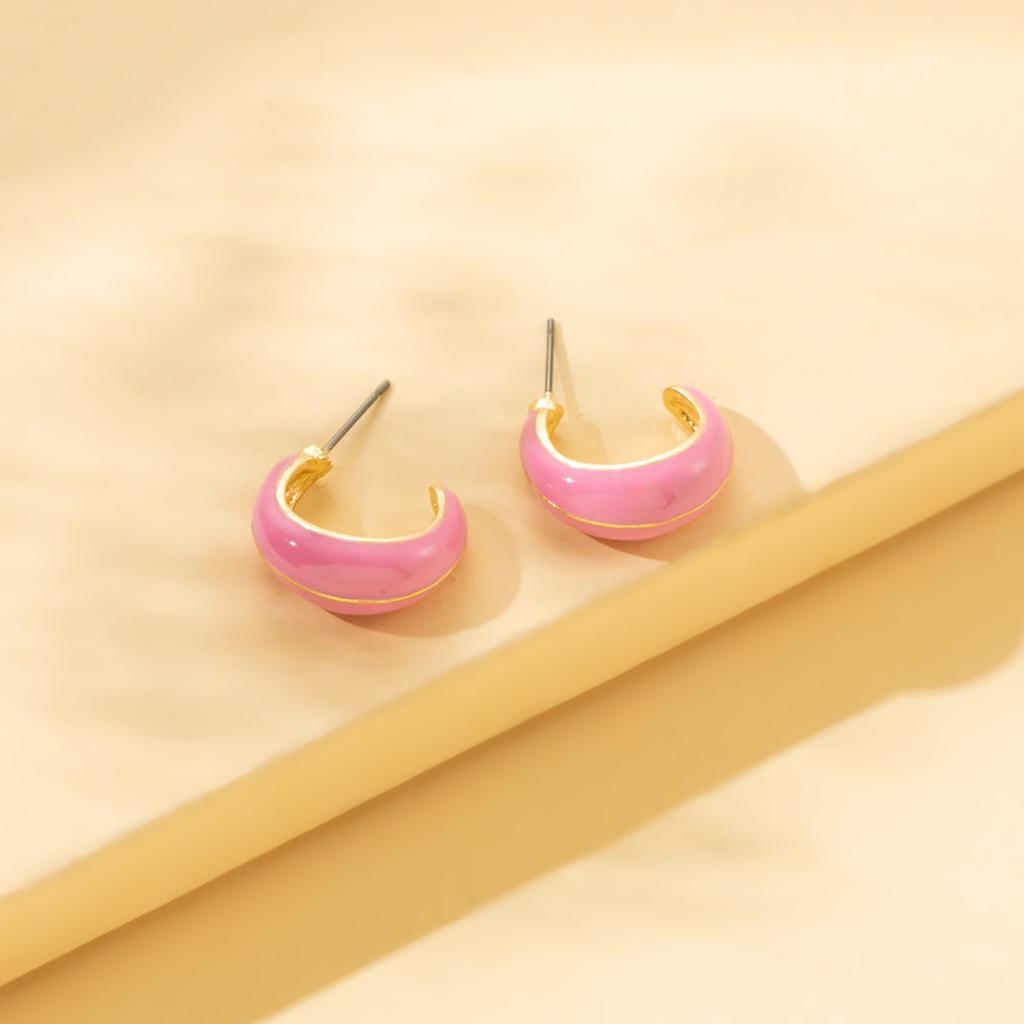 Geometric Stylish Elegant Earrings With Pearl Trendy Accessories Summer