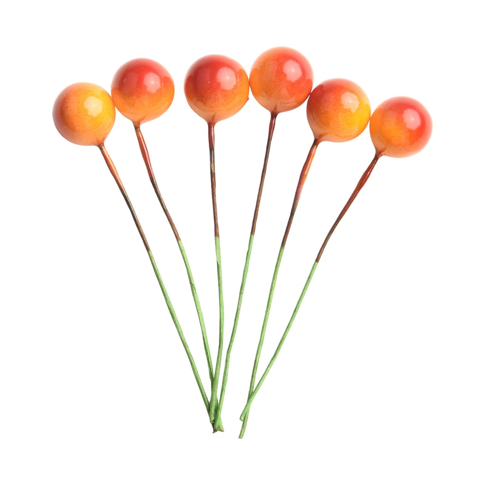 

Искусственные искусственные ягоды падуба украшения для венка Orange