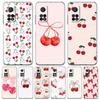 Phone Case For Xiaomi Mi 15 14 13 14T 13T 12T 10 12 Lite 11 11T Pro Poco X6 X5 X3 NFC F6 Soft Clear Cover Cute Cherry Bow
