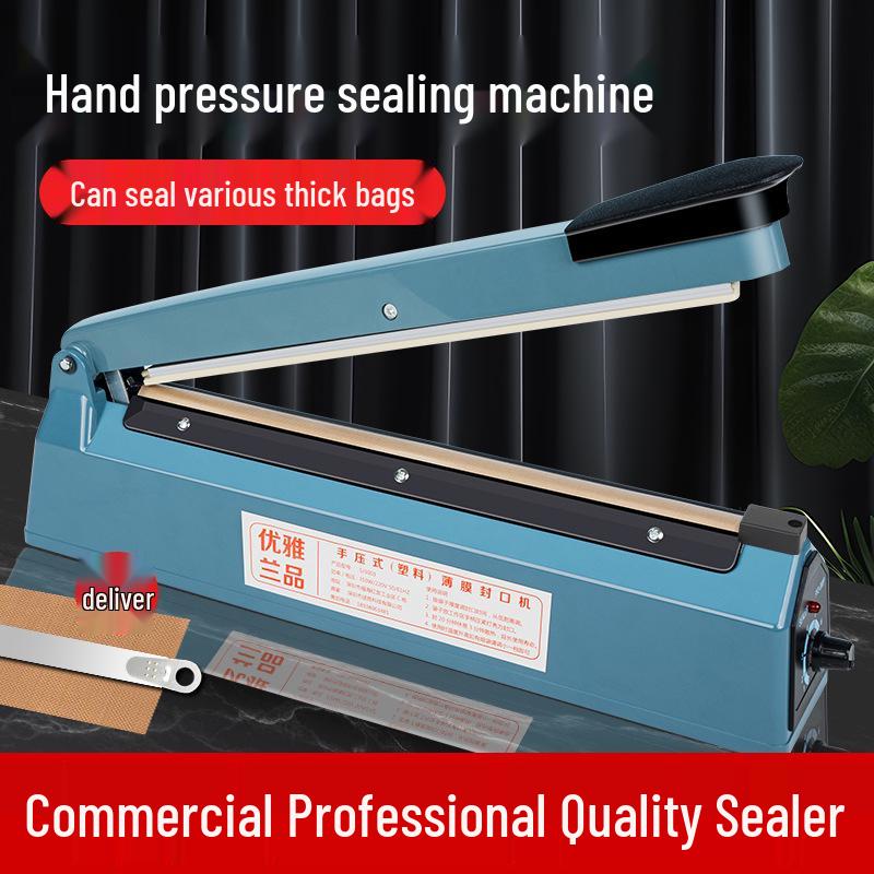 Compact Manual Heat Sealer for Mooncake, Tea, Kraft Paper, and Flat Plastic Bags