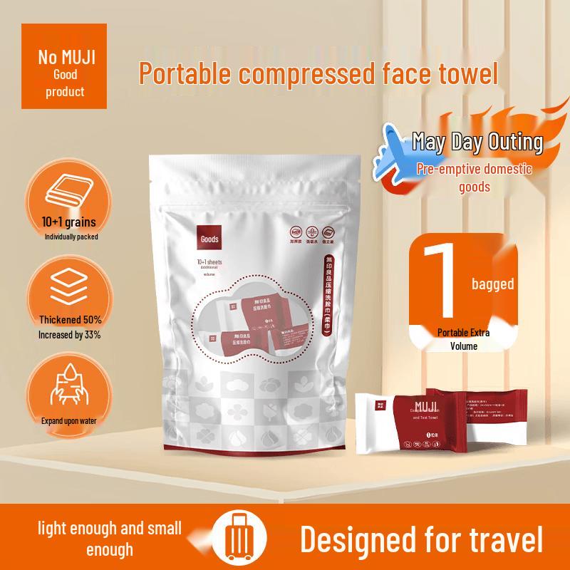Muji Portable Compressed Facial Towels