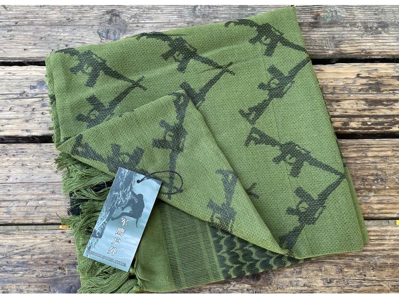 Military Camouflage Tassel Scarf - Outdoor Arab Shawl, Headscarf for Spring & Summer