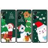 Snowman Christmas Case For Xiaomi Redmi Note 11 10 9S 9 K40 Pro 7 8 9A 9C 8T 9T 10C 10Pro Silicone Phone Shell