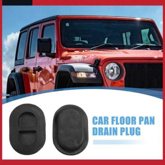 Pack of 4 for Jeep Wrangler JK JL 2014- Rubber Oval Plugs Pan Drain Plugs
