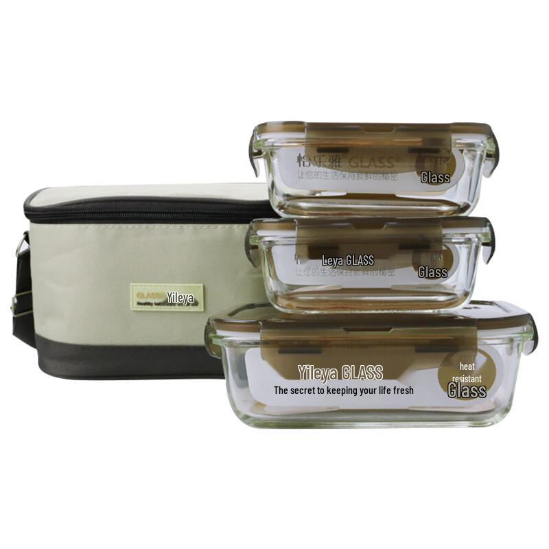 Yileya High Borosilicate Glass Food Storage Container Set