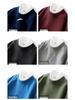 Men's Pure Wool Loose Fit Sweater: Casual & Formal Round Neck for Autumn/Winter
