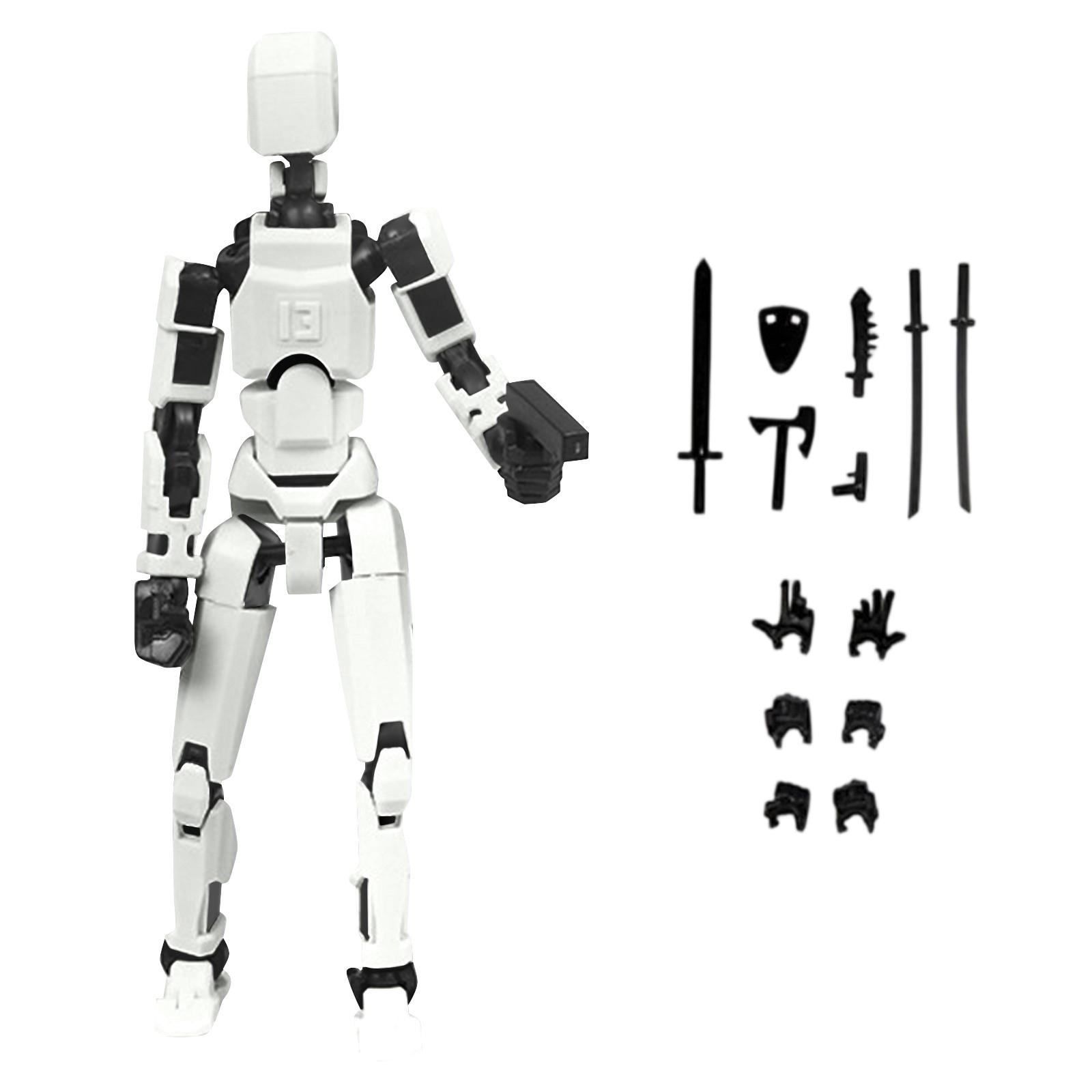 

Кукла 13-суставная подвижная 3D-печатная кукла-игрушка 3-го поколения манекен кукла DIY полная декомпрессия тела One Size белый