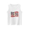 Girls  Kids Summer Crewneck Sleeveless Shirts Tank Tops Independence Day