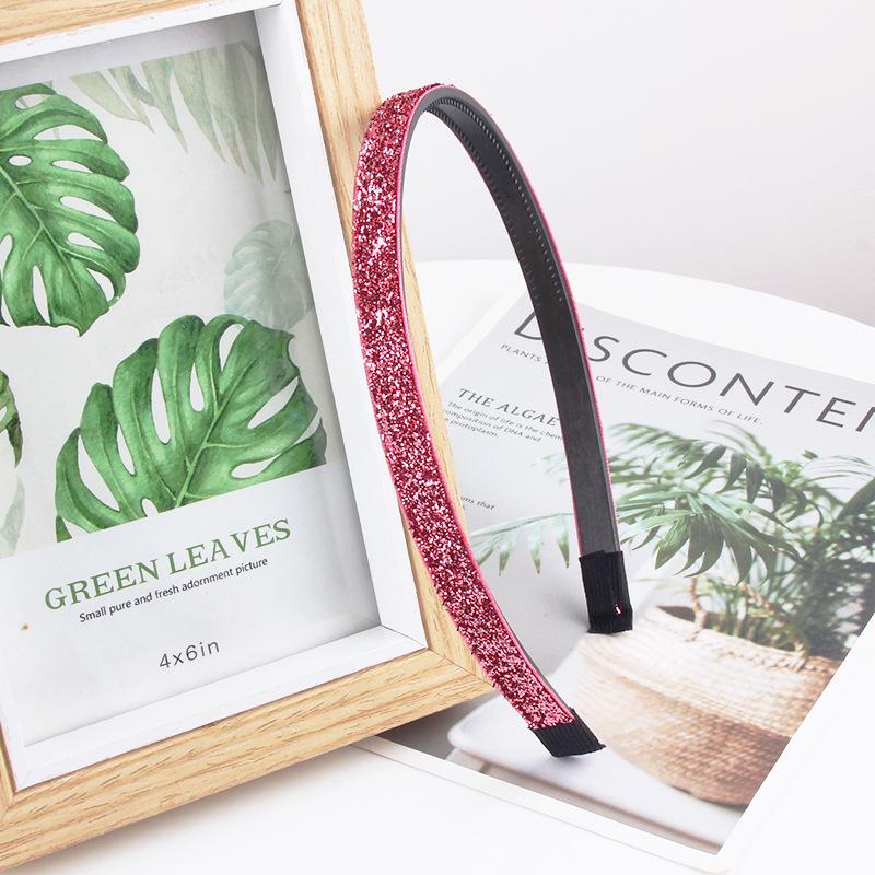 Children's Non-slip Glitter Sequin Fabric Headband - Handmade DIY Hair Accessory