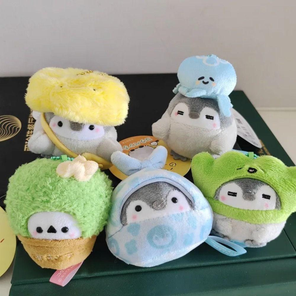 

Подвески на рюкзак Пингвин Кросс-дресс брелок Трава Милая сумка Подвеска Мультяшная плюшевая игрушка Украшение Style A