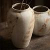 Chinese Decorative Ornaments and Ornaments Mottled Old Coarse Pottery Jar Entrance TV Cabinet Flower Arrangement Ceramic Vase