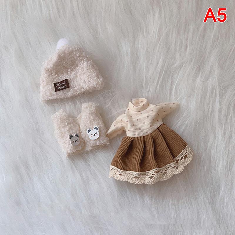 Clothes For dolls 16 cm Bjd OB11 Doll Clothes Hat T-shirt Short 1/8 Accessories Suit Dress Skirt Hoodie Shoes Dress up For Girl