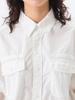 Beams Boy Typewriter USN Oversized Size Free 13110451652 Women's Shirt, L/S, OFF_WHT, Size,