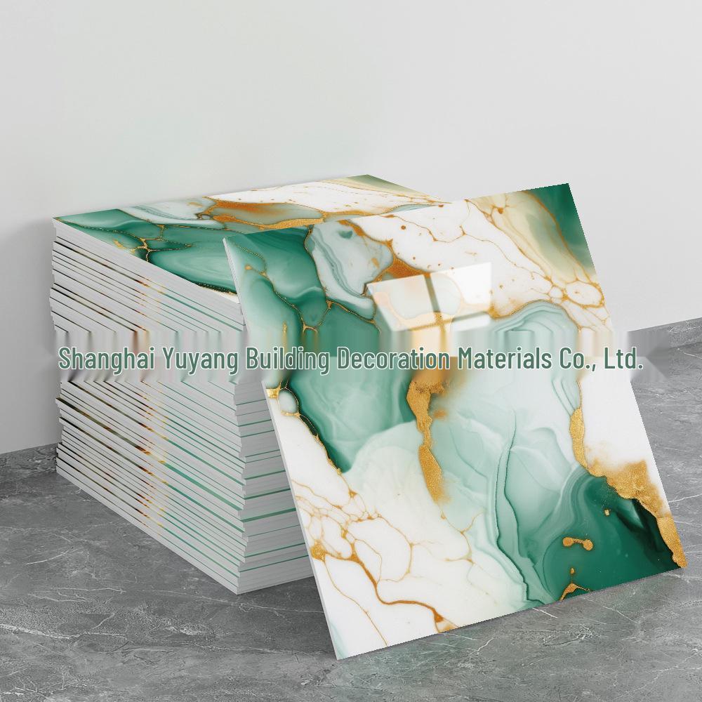 Waterproof Marble-Style Self-Adhesive Tile Sticker, 30x30cm, for Moisture-Proof Wall Renovation and Decoration.