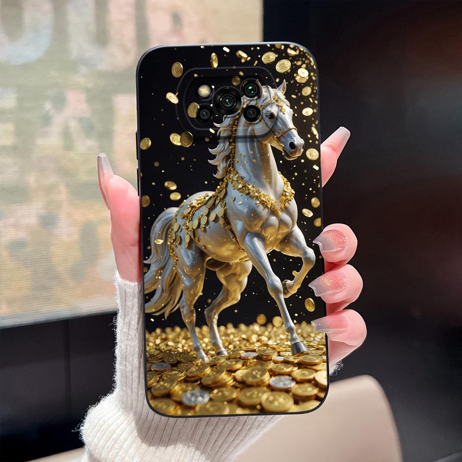 For Xiaomi Poco X3 Pro NFC GT Cases Cartoon Rabbit Lion Portable Anti-drop Lightweight Aesthetic Shell For Xiaomi PocoX3Pro Capa