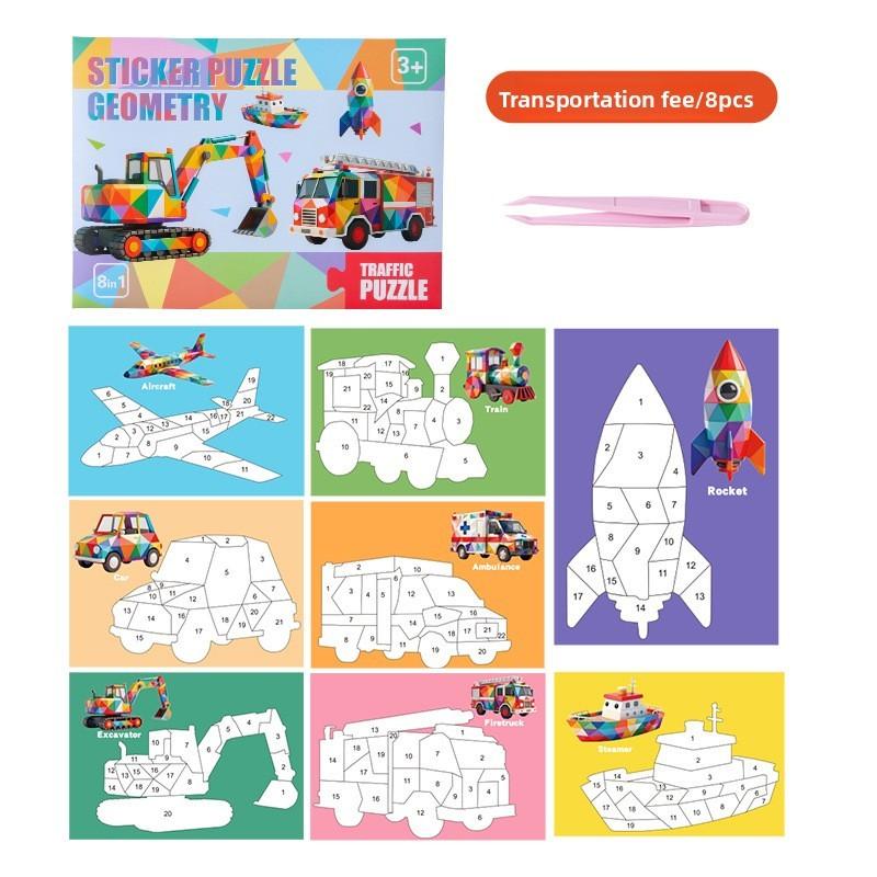 Early Education 3d Sticker Puzzle With Fine Motor Skills For Parent Child Activity