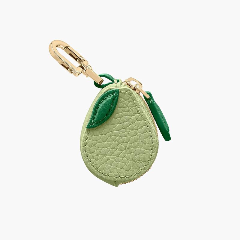 WTEMPO Cute Strawberry Lemon Shaped Coin Purse with Keychain Mini Change Purse Holiday Creative Special Gifts Wedding Birthday Christmas