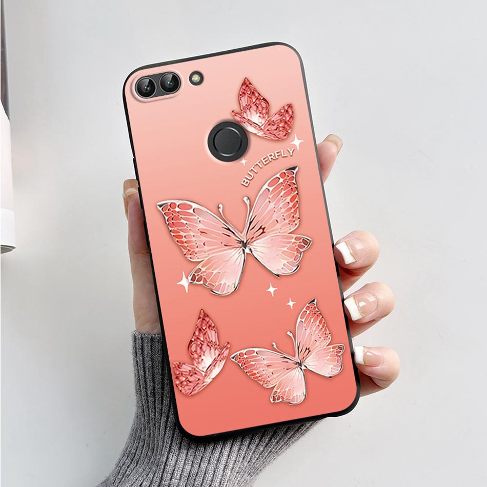 For Huawei P Smart 2018 Case Cute Cat Bear Cartoon Frog Soft Cover For Huawei P Smart FIG-LX1 5.65 Inch Case Coque Fundas Shell