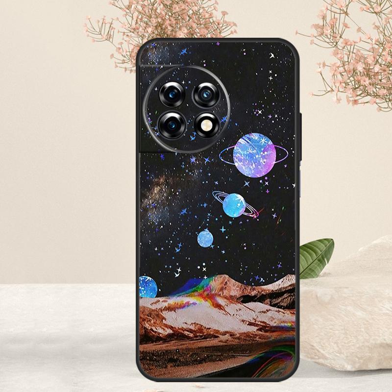 Moon Stars Space Case For OnePlus 15 13 12 11 13T 13R 12R 15R 10T 8T 10 Pro Nord 5 CE 4 3 2 Lite N20 N30 Cover