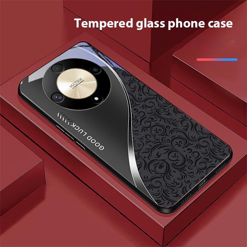 Gradient Pattern Blue For Honor Magic 6 50 70 90 Lite X7b 200 Pro Nova 10 Nova 5T X6 P30 Pura 70 Ultra Tempered Glass Phone Case