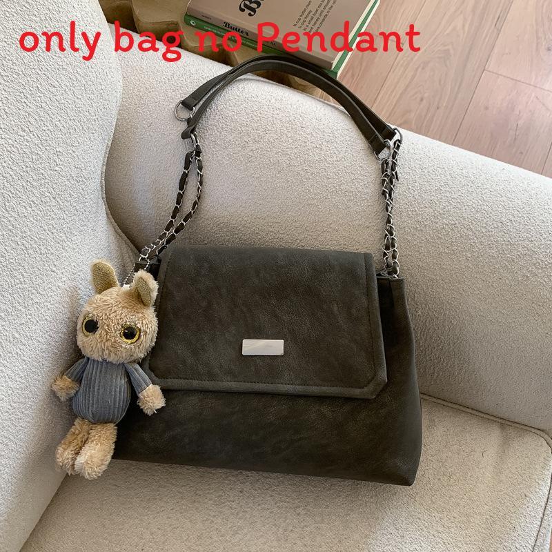 

Pu Material Oversized Tote Bag For Women With Chain Strap And Cellphone Pocket For Daily Use зелений