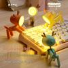 Creative LED Mini Night Light - Cartoon Pet Ears Folding Desk Lamp, Ideal Gift