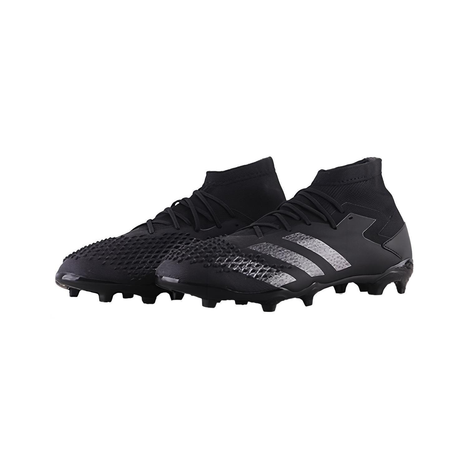 

New Adidas Mutator Slip Resistant Shock Absorbers Mid Top Kids Soccer Shoes Black Kids EF1988 31.5