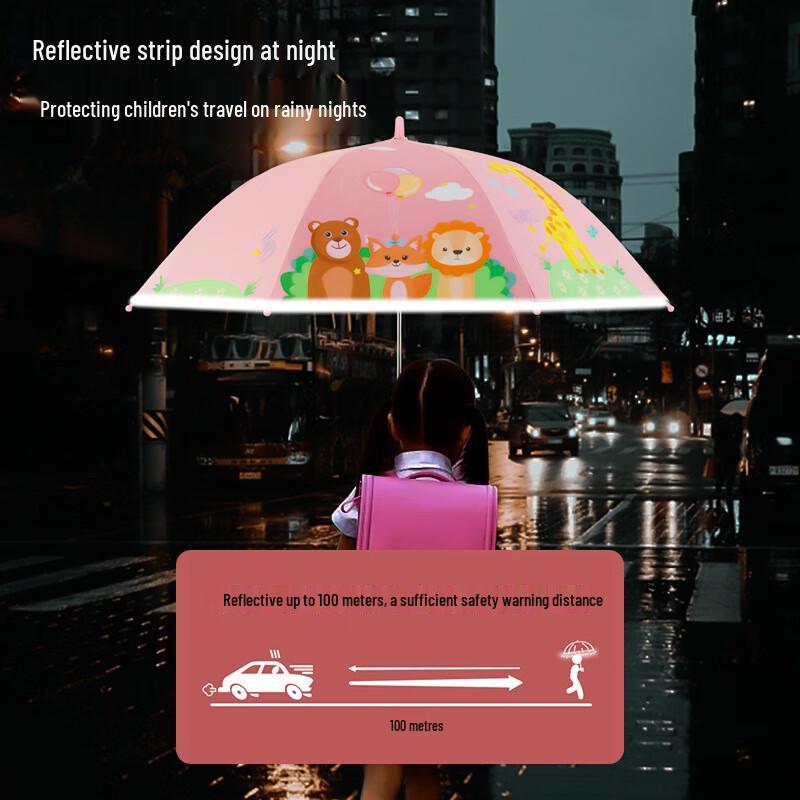 Nanqiao Kids Cartoon Transparent Umbrella