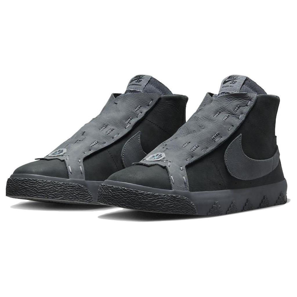 Diorr Greenwood x Nike Zoom Blazer Mid SB Diné Sneakers da Uomo Grigio Antracite Grigio Fumo Scuro FQ0792-001