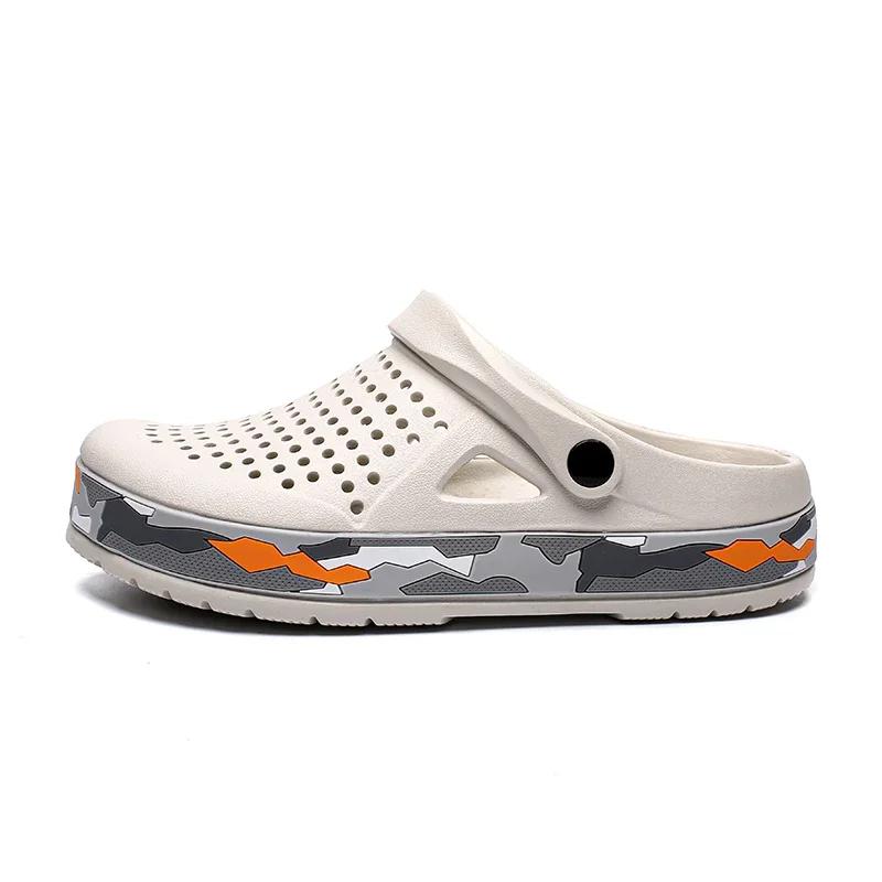 2025 Clogs Sandals Men Slip On Outdoor Beach Summer Shoes Medical Clogs Causal Breathable Male Sandals With Hole Large Size