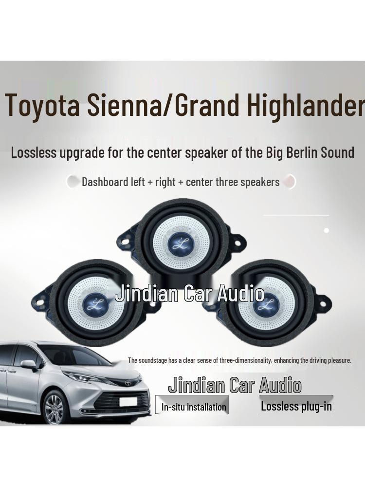 Center Speaker Install Kit for Senna & Great Wall Gravia Audio Upgrade with Big Berlin Mid-Range Speaker