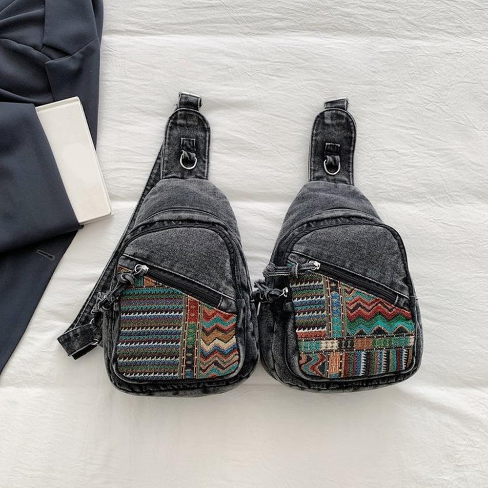Lightweight Large Capacity denim Multipurpose Storage Bag for Daily Use