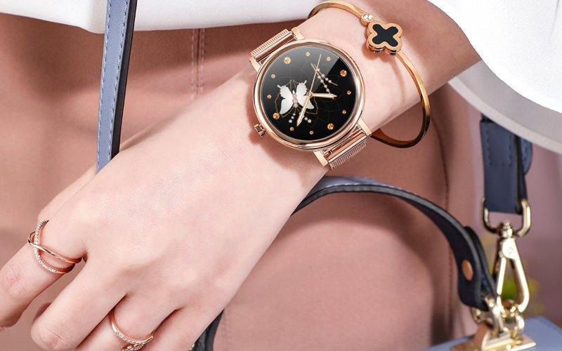 Smartwatch Damski Rubicon Rnbe64 - Ciśnieniomierz, Pulsoksymetr (Sr013D)