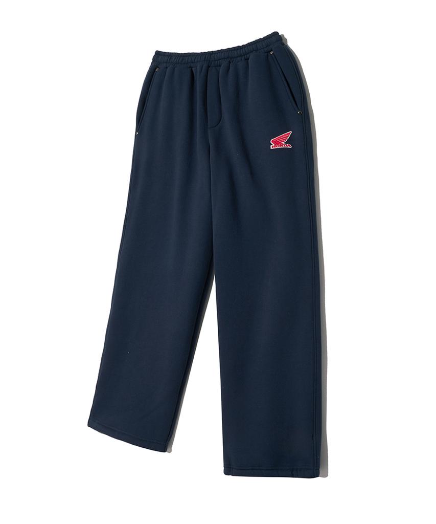 PHYPS MOTORCYCLE Silky Boa Wing Logo Sweat Pants_Navy