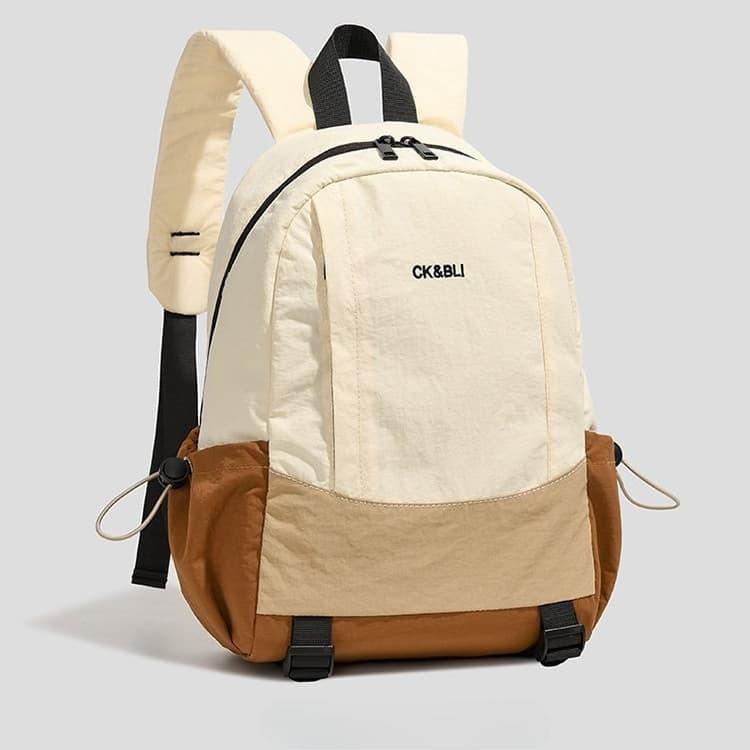Color-blocking contrasting light backpack women