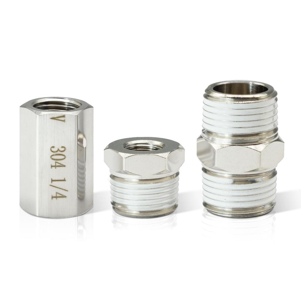 Pneumatic Threaded Straight Connector BU/BB Series